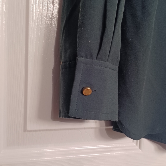 Juicy Couture women's blouse size 6 evergreen - Picture 7 of 8